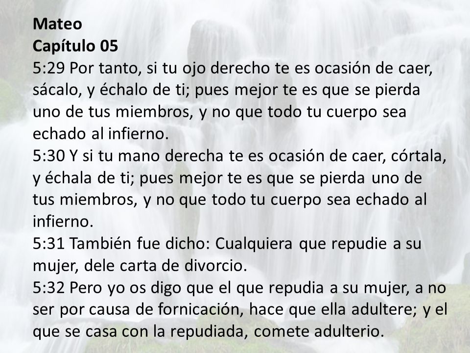 Mateo Capítulo 05.
