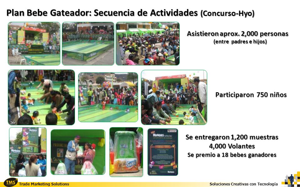 Se entregaron 1,200 muestras Se premio a 18 bebes ganadores