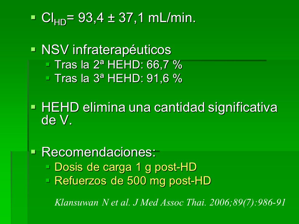 NSV infraterapéuticos