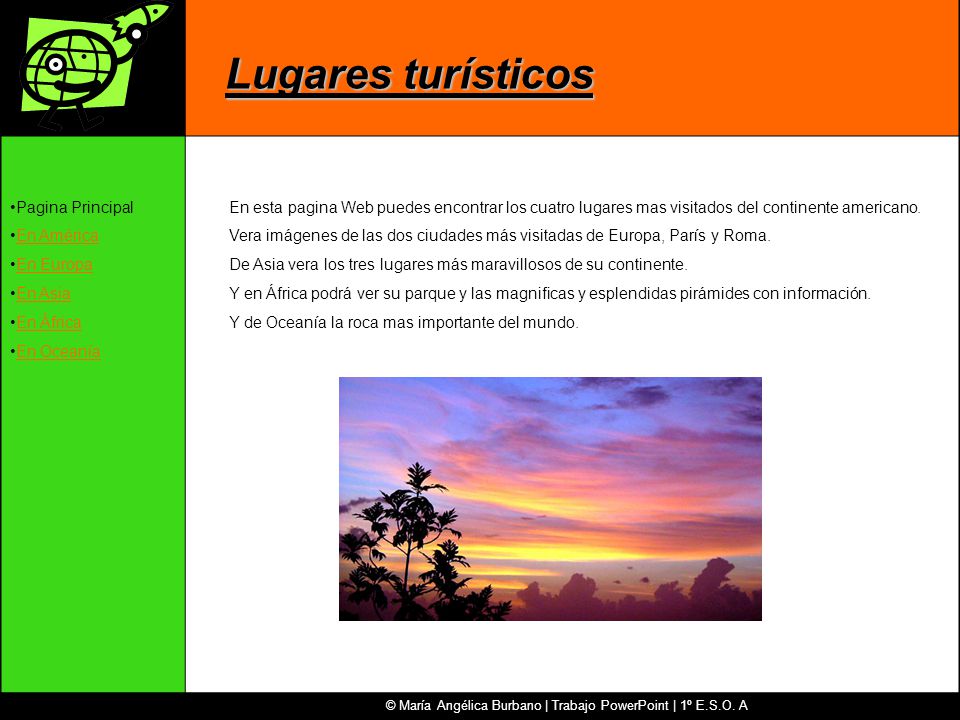 © María Angélica Burbano | Trabajo PowerPoint | 1º E.S.O. A