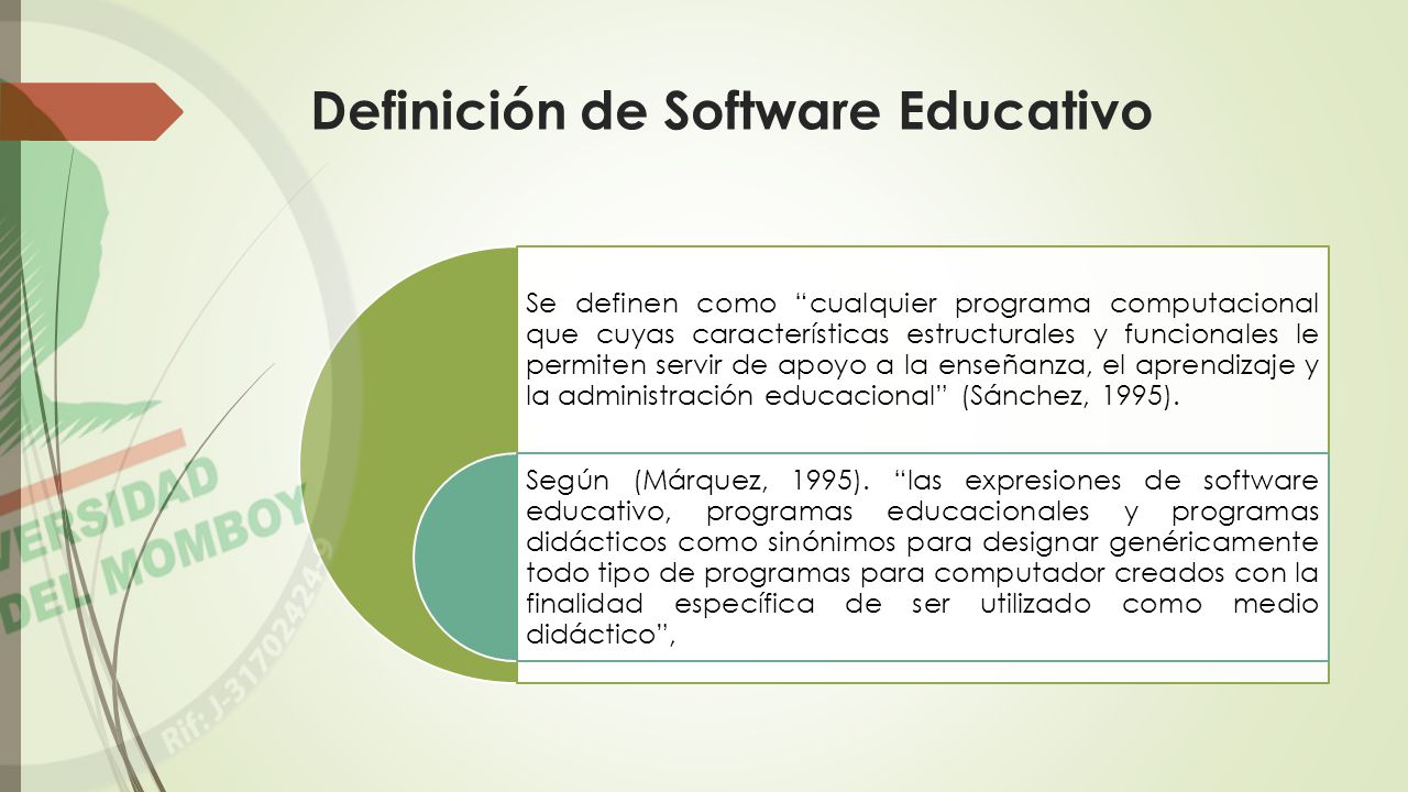 Definición de Software Educativo