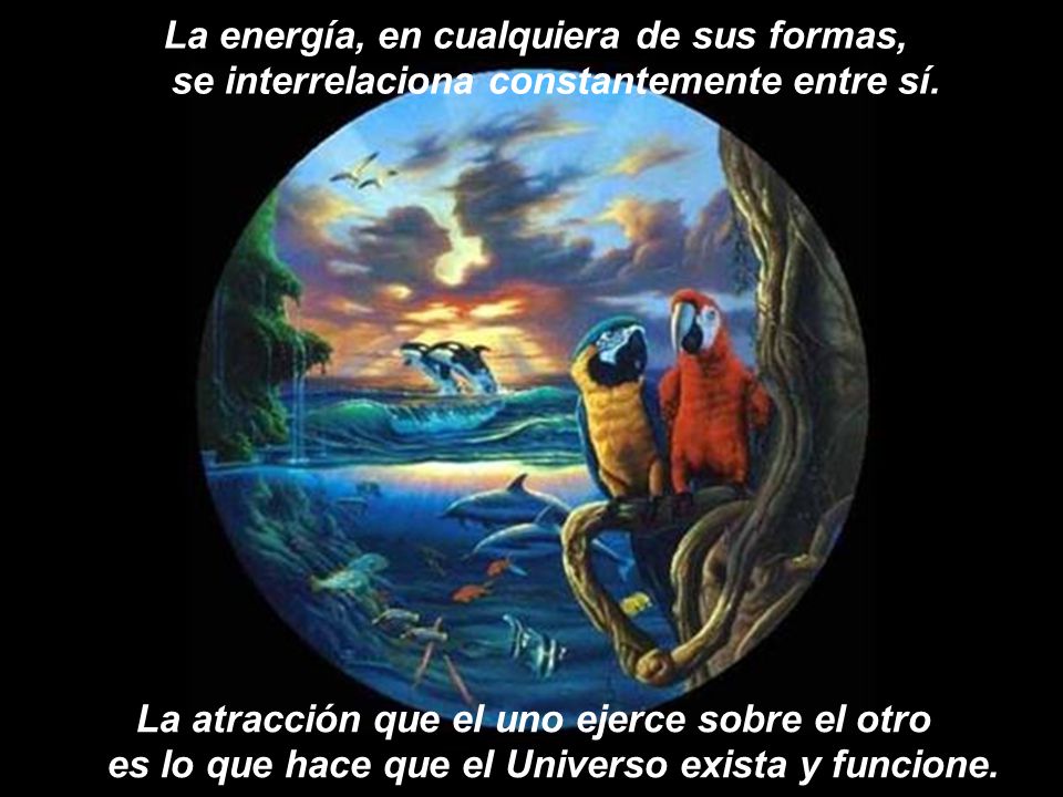 La energía, en cualquiera de sus formas, se interrelaciona constantemente entre sí.