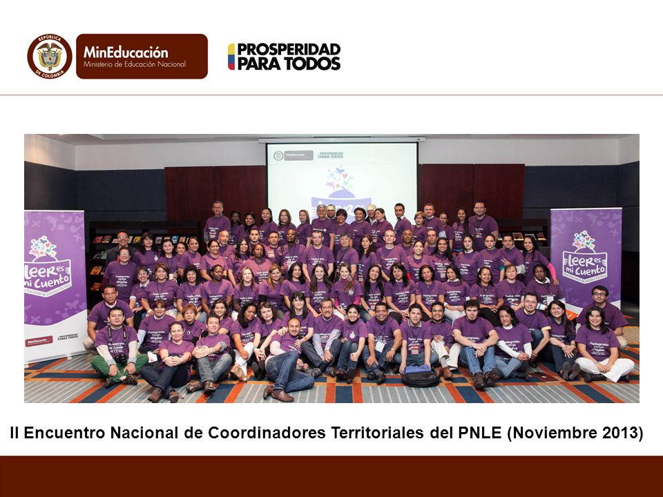 II Encuentro Nacional de Coordinadores Territoriales del PNLE (Noviembre 2013)
