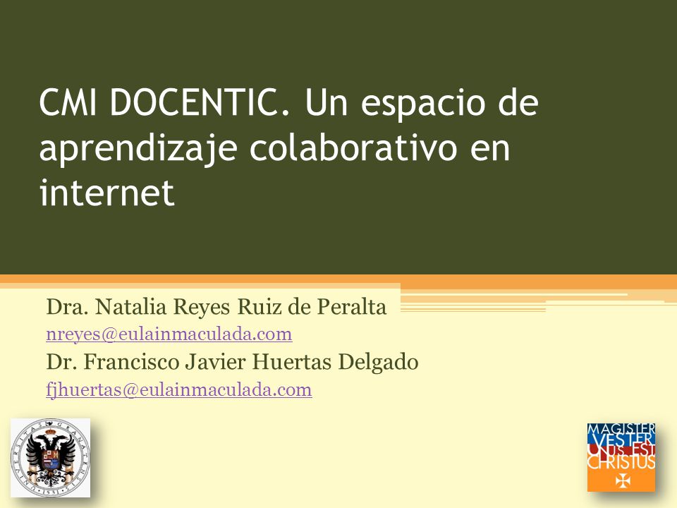 CMI DOCENTIC. Un espacio de aprendizaje colaborativo en internet