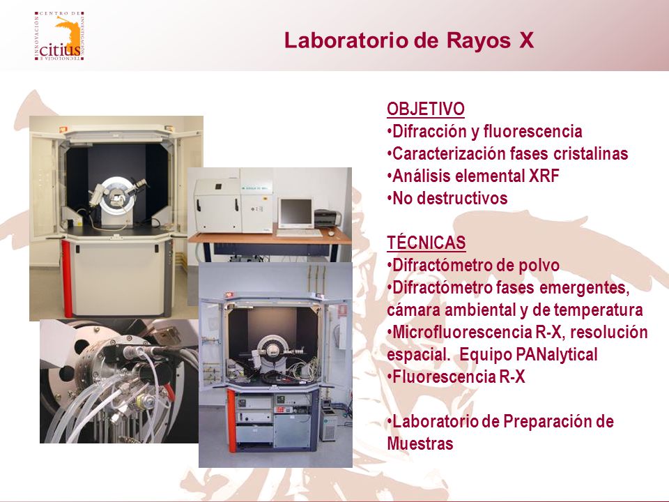 Laboratorio de Rayos X OBJETIVO Difracción y fluorescencia