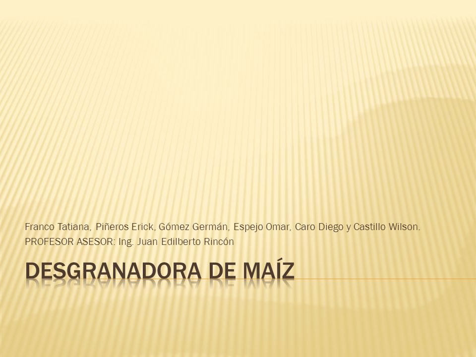 Franco Tatiana, Piñeros Erick, Gómez Germán, Espejo Omar, Caro Diego y Castillo Wilson.