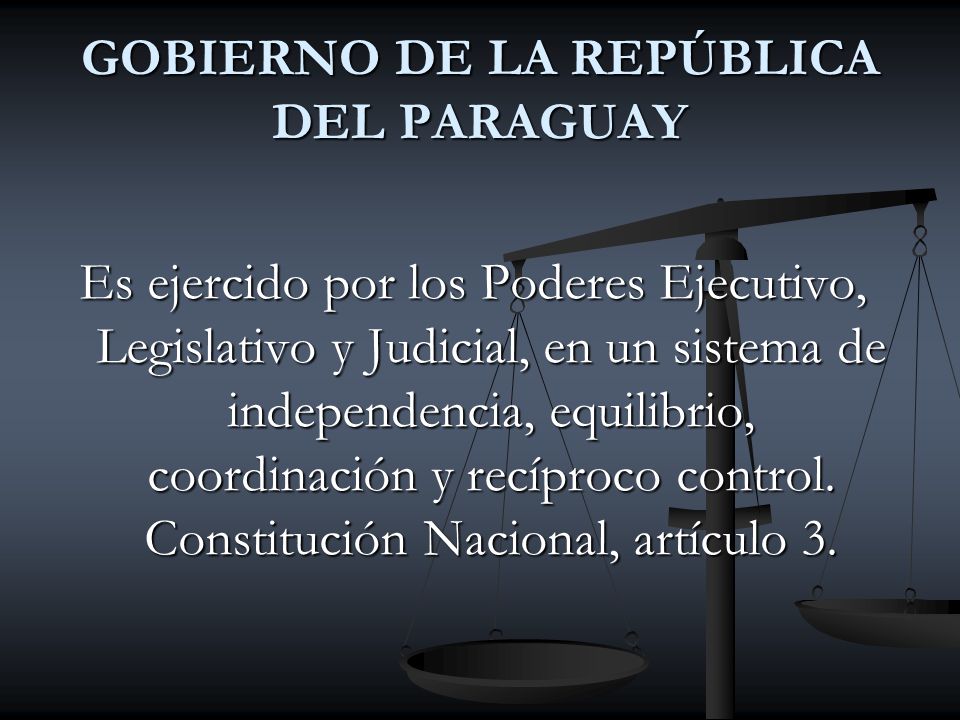 GOBIERNO DE LA REPÚBLICA DEL PARAGUAY