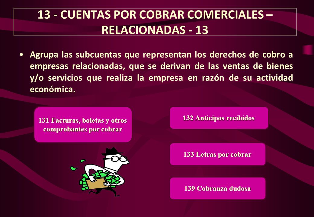 13 - CUENTAS POR COBRAR COMERCIALES – RELACIONADAS - 13