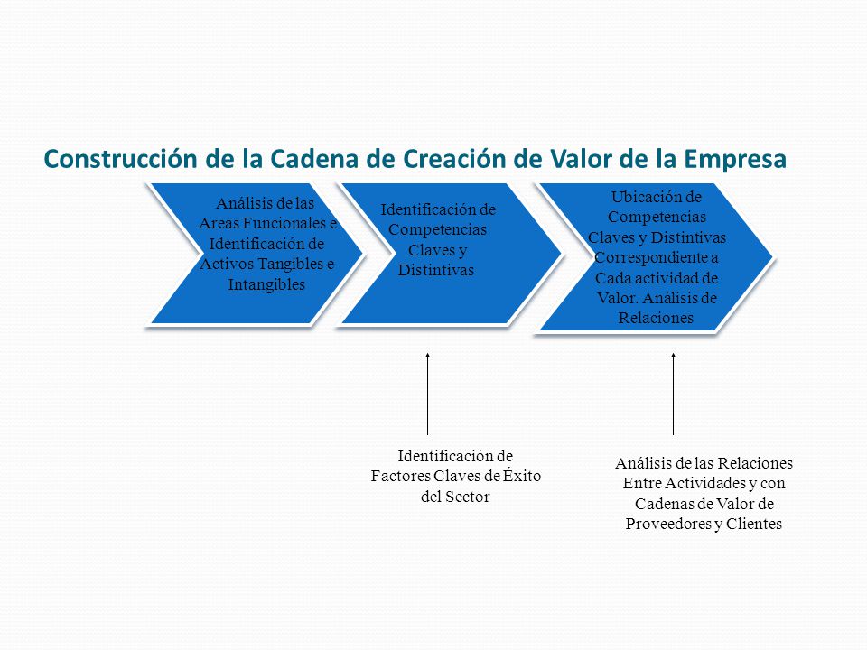 Construcción de la Cadena de Creación de Valor de la Empresa