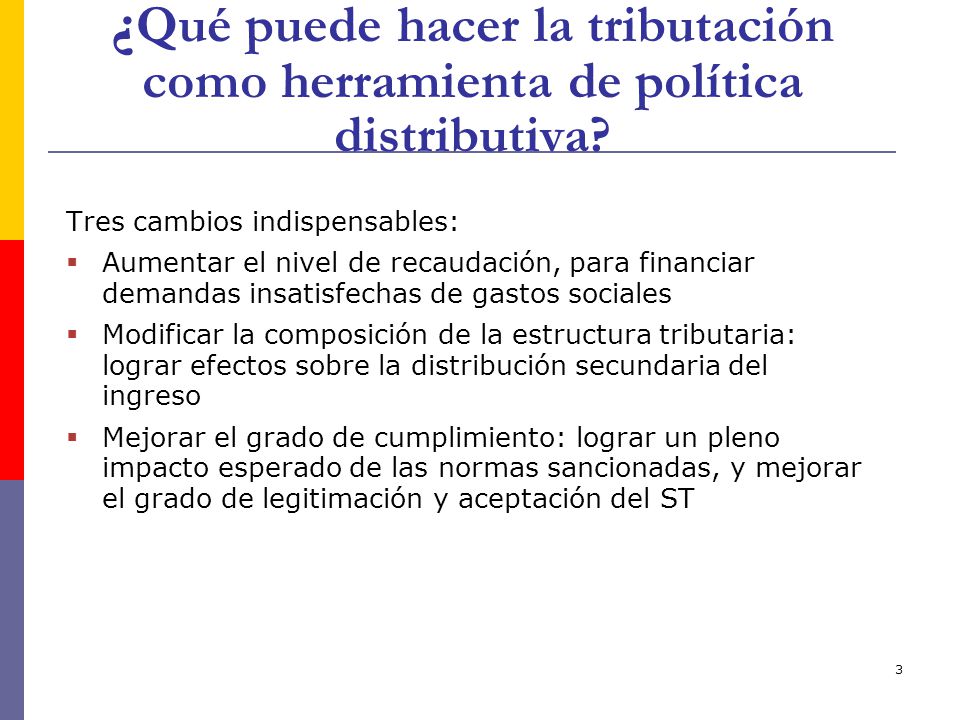 ¿Qué puede hacer la tributación como herramienta de política distributiva