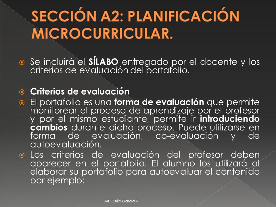 SECCIÓN A2: PLANIFICACIÓN MICROCURRICULAR.
