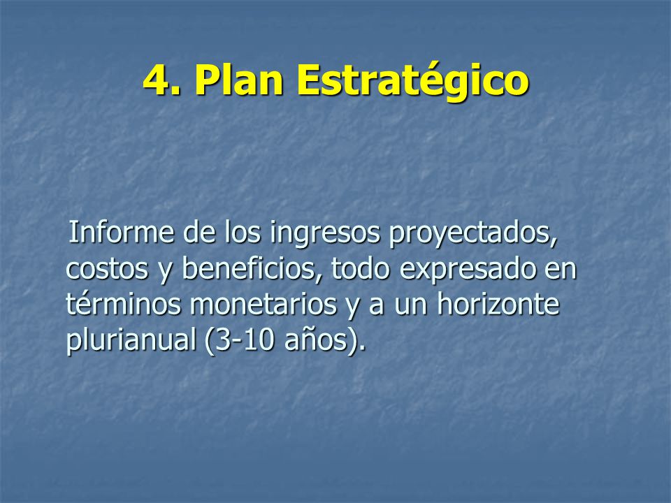 4. Plan Estratégico