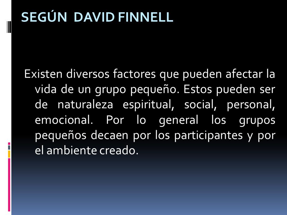 Según David Finnell
