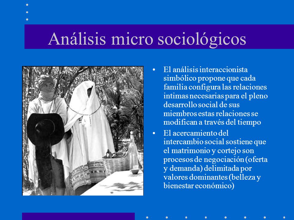 Análisis micro sociológicos