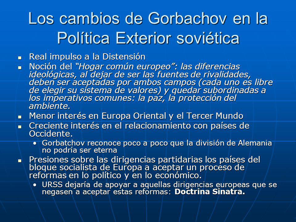Los cambios de Gorbachov en la Política Exterior soviética