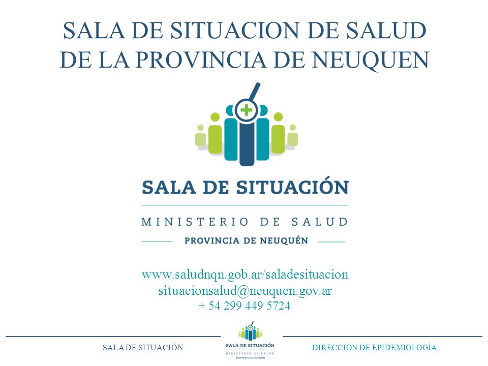 SALA DE SITUACION DE SALUD DE LA PROVINCIA DE NEUQUEN