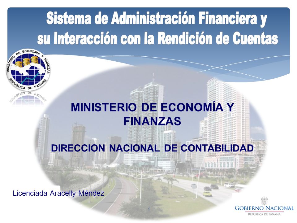 MINISTERIO DE ECONOMÍA Y FINANZAS DIRECCION NACIONAL DE CONTABILIDAD