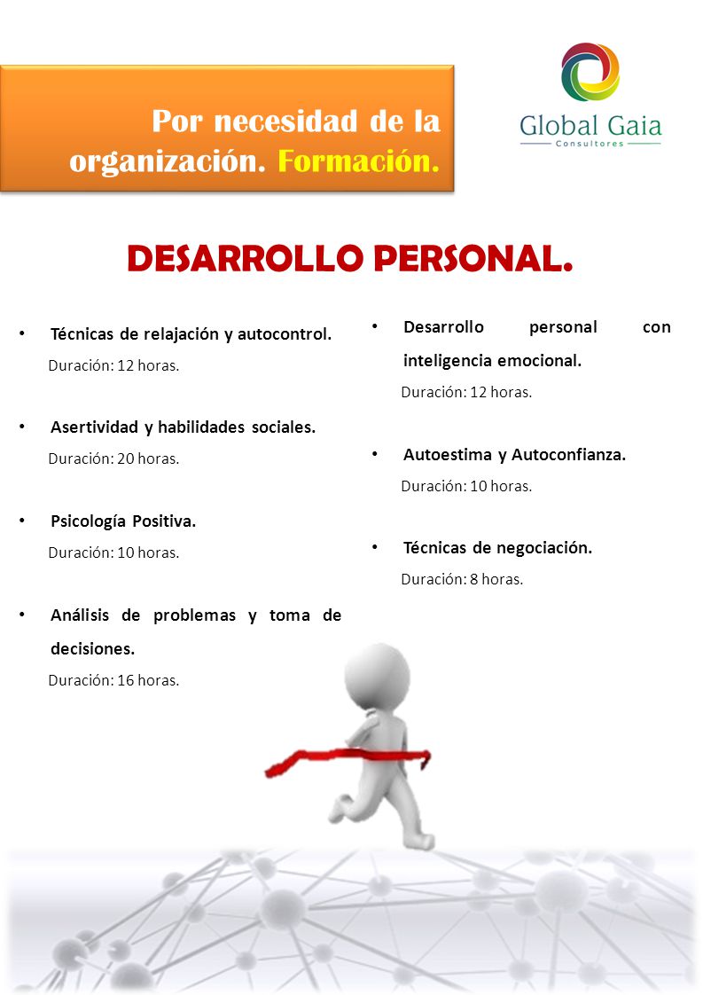 DESARROLLO PERSONAL. Por necesidad de la organización. Formación.