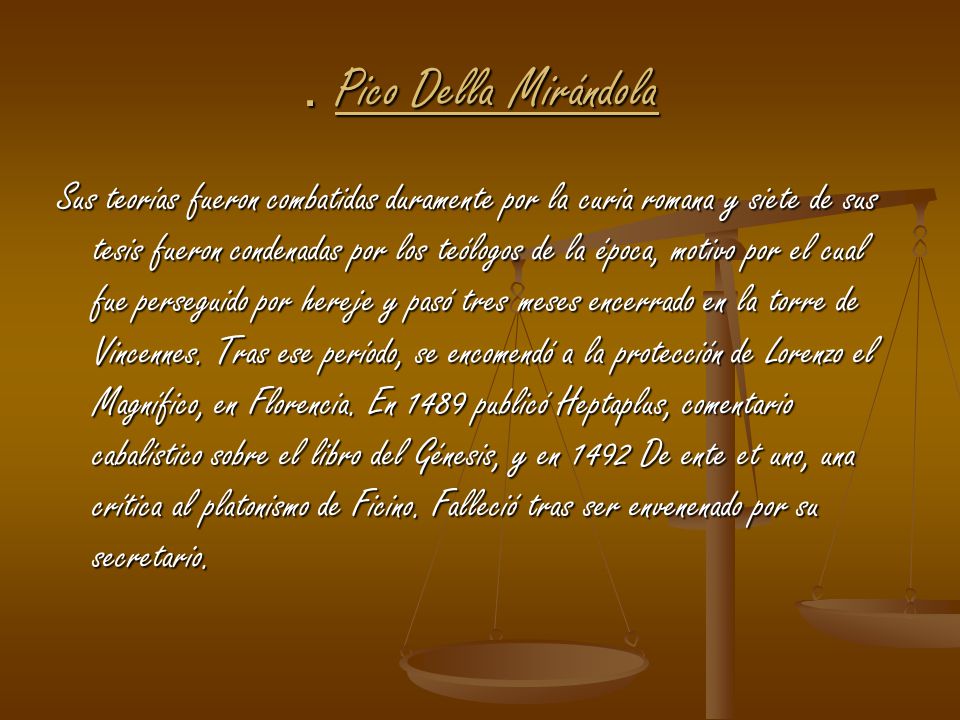 . Pico Della Mirándola