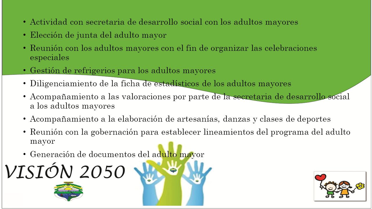 Actividad con secretaria de desarrollo social con los adultos mayores