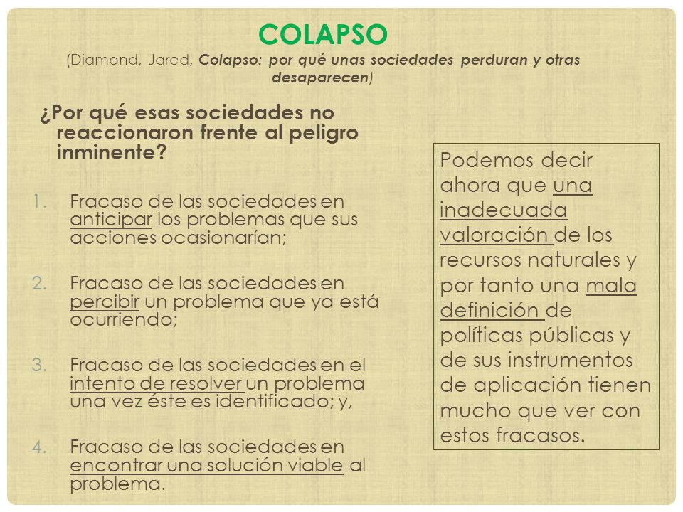 Colapso (Diamond, Jared, Colapso: por qué unas sociedades perduran y otras desaparecen)