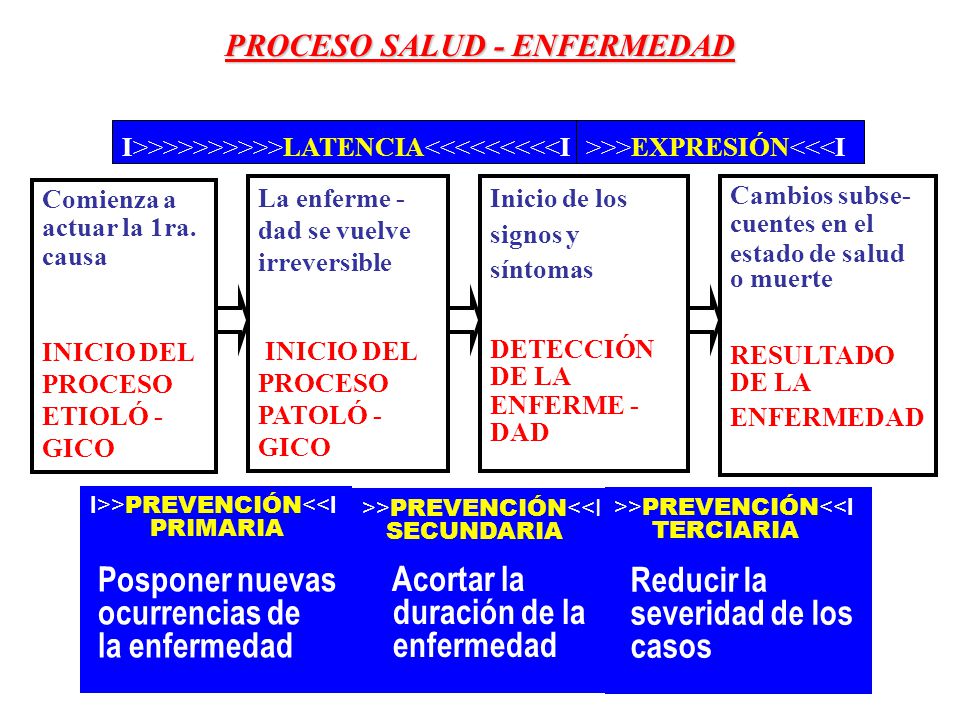 PROCESO SALUD - ENFERMEDAD