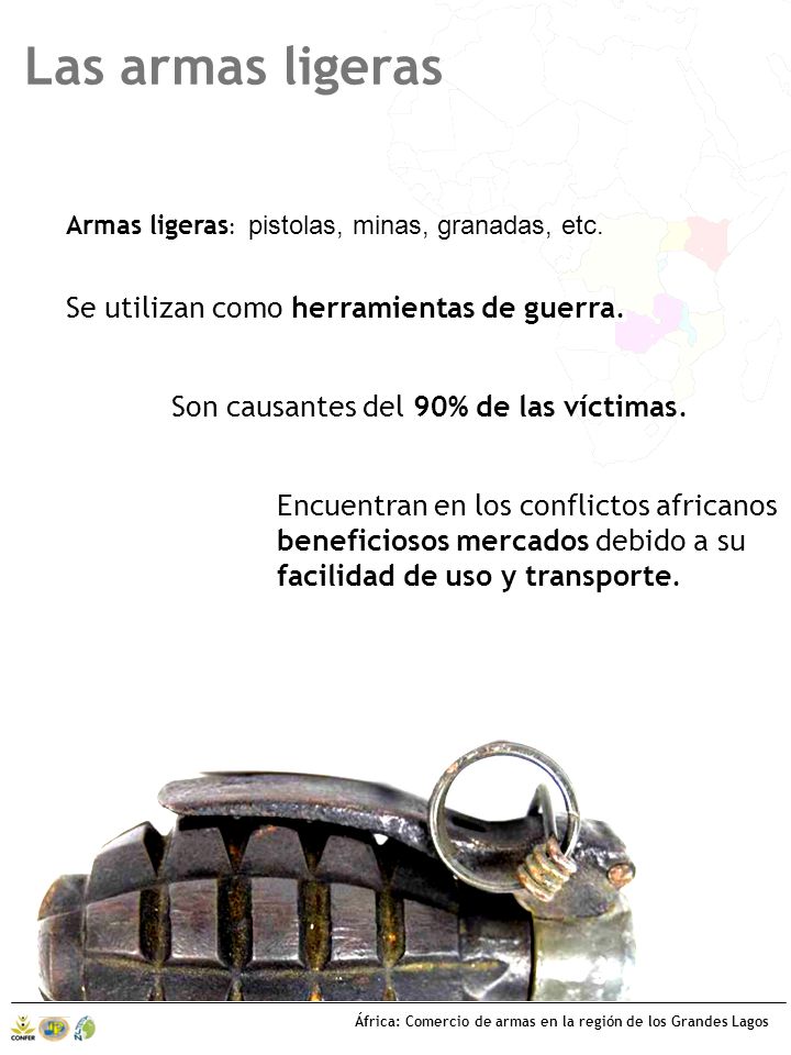 Las armas ligeras Se utilizan como herramientas de guerra.