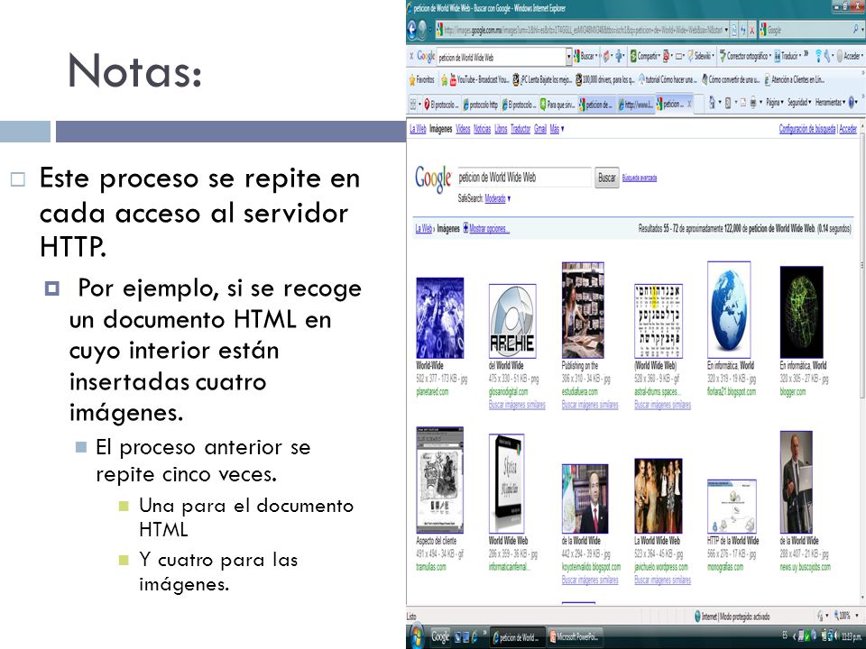 Notas: Este proceso se repite en cada acceso al servidor HTTP.