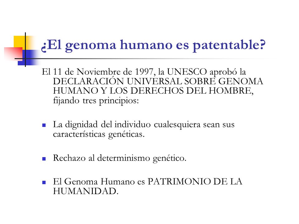 ¿El genoma humano es patentable