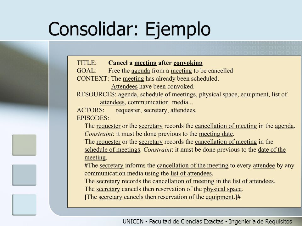 Consolidar: Ejemplo UNICEN - Facultad de Ciencias Exactas - Ingeniería de Requisitos