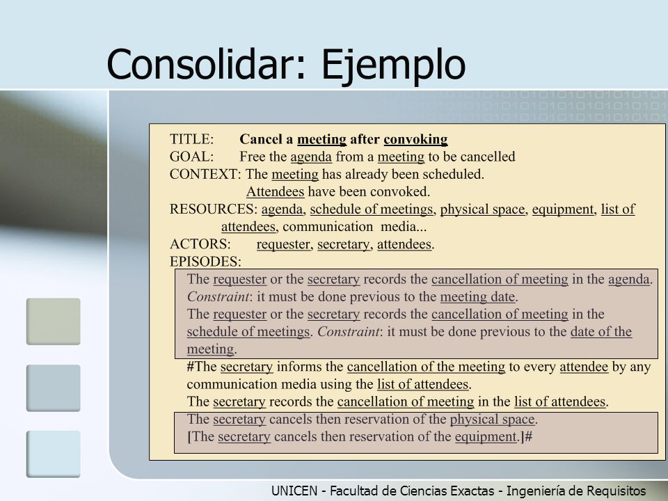 Consolidar: Ejemplo UNICEN - Facultad de Ciencias Exactas - Ingeniería de Requisitos