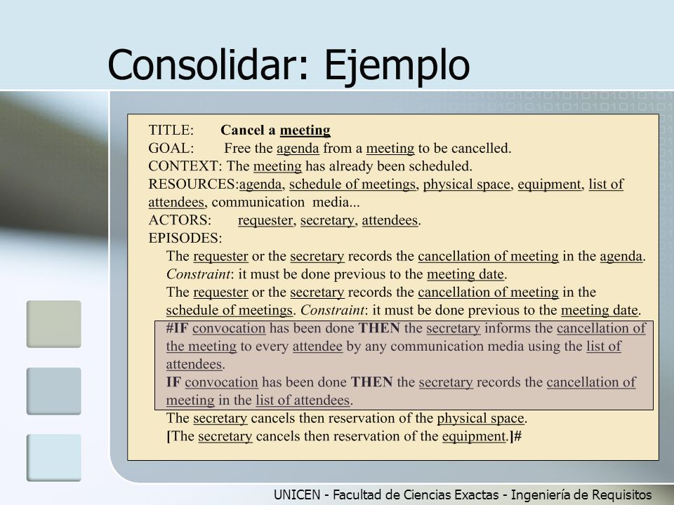 Consolidar: Ejemplo UNICEN - Facultad de Ciencias Exactas - Ingeniería de Requisitos