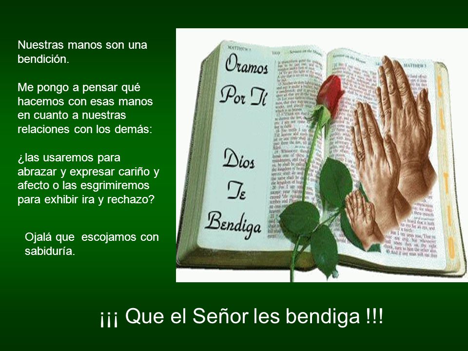 ¡¡¡ Que el Señor les bendiga !!!