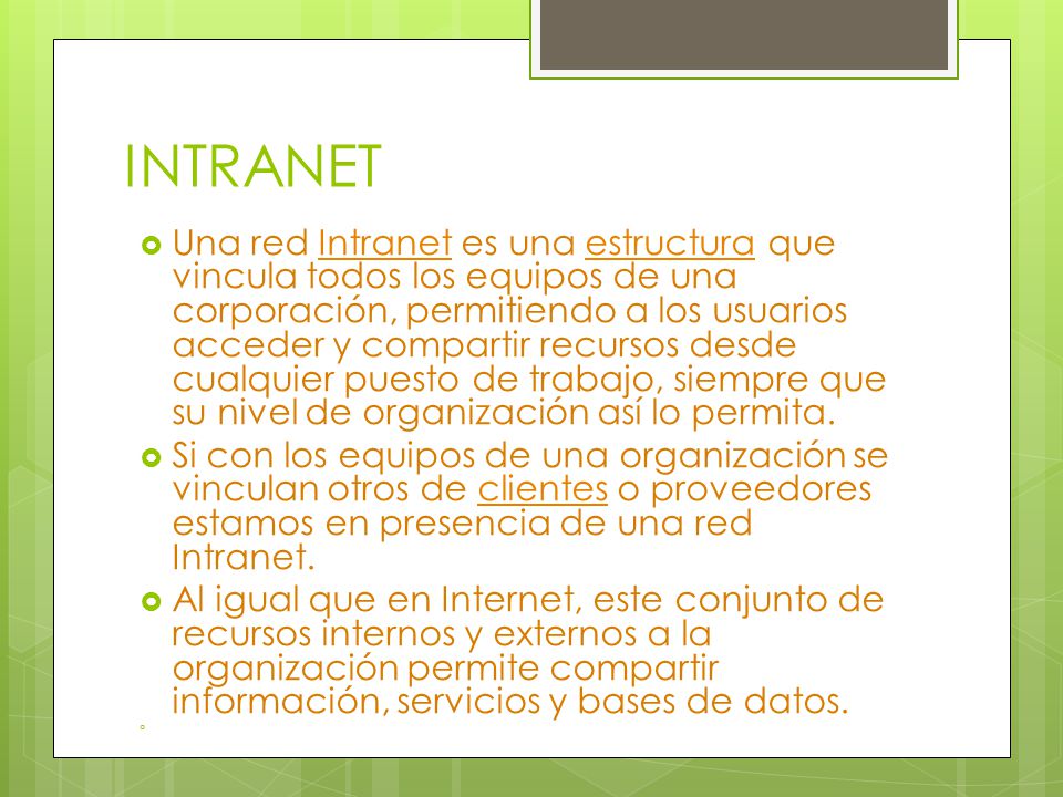 INTRANET