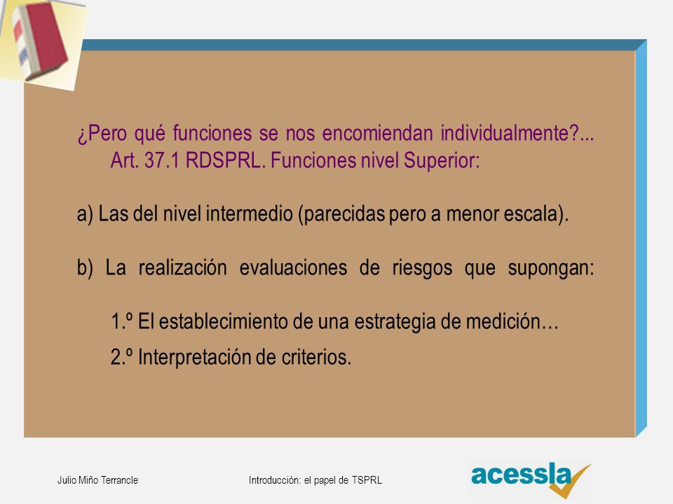 Introducción: el papel de TSPRL