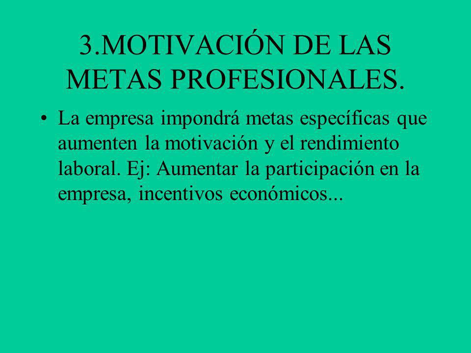 3.MOTIVACIÓN DE LAS METAS PROFESIONALES.