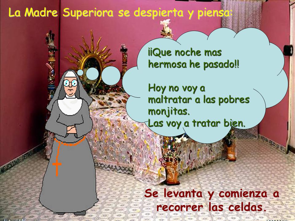 Se levanta y comienza a recorrer las celdas.