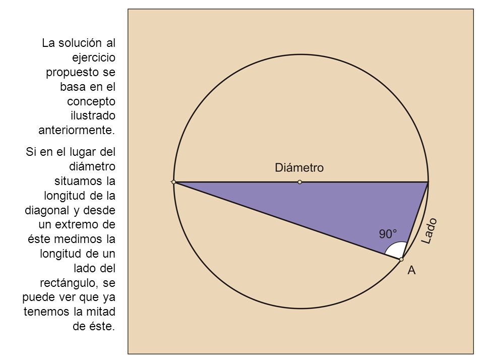 La solución al ejercicio propuesto se basa en el concepto ilustrado anteriormente.