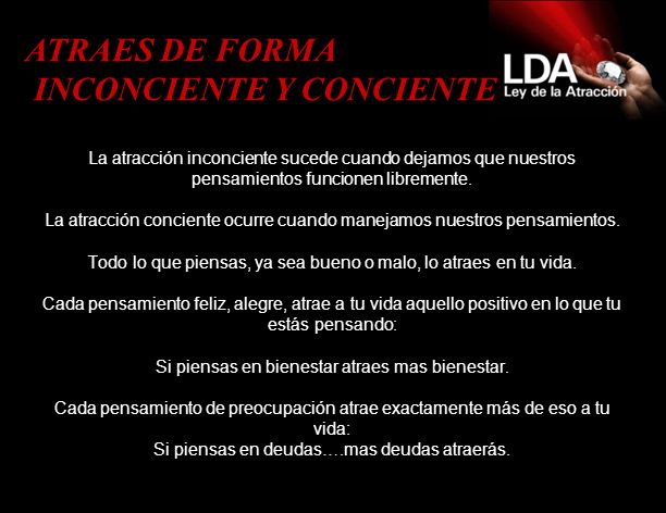 INCONCIENTE Y CONCIENTE