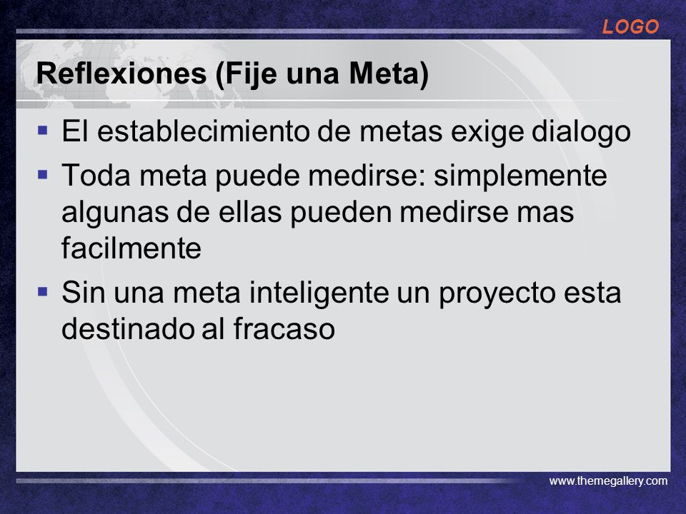 Reflexiones (Fije una Meta)