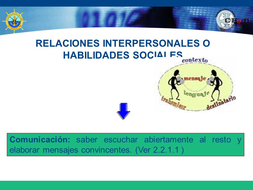 RELACIONES INTERPERSONALES O HABILIDADES SOCIALES