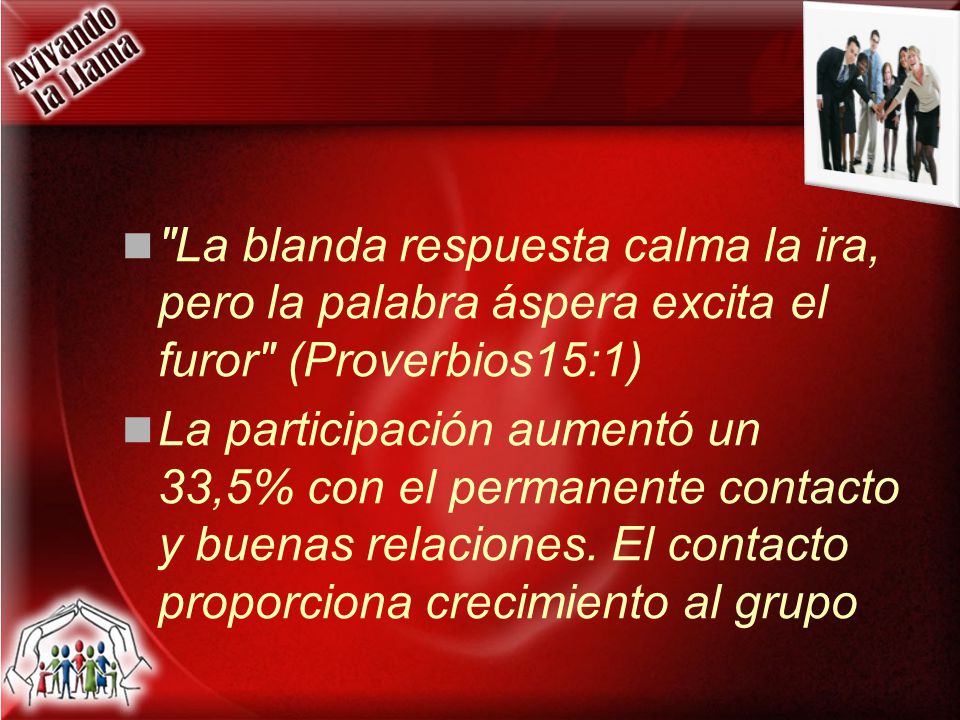 La blanda respuesta calma la ira, pero la palabra áspera excita el furor (Proverbios15:1)
