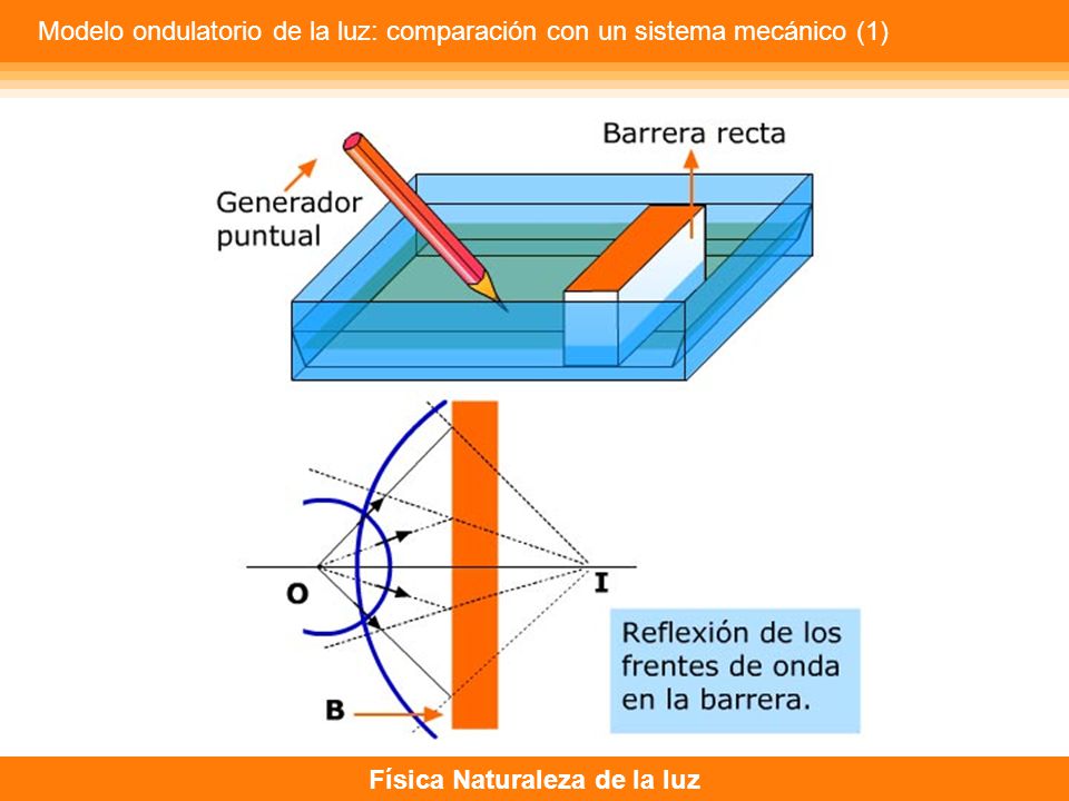 Modelo ondulatorio de la luz: comparación con un sistema mecánico (1)
