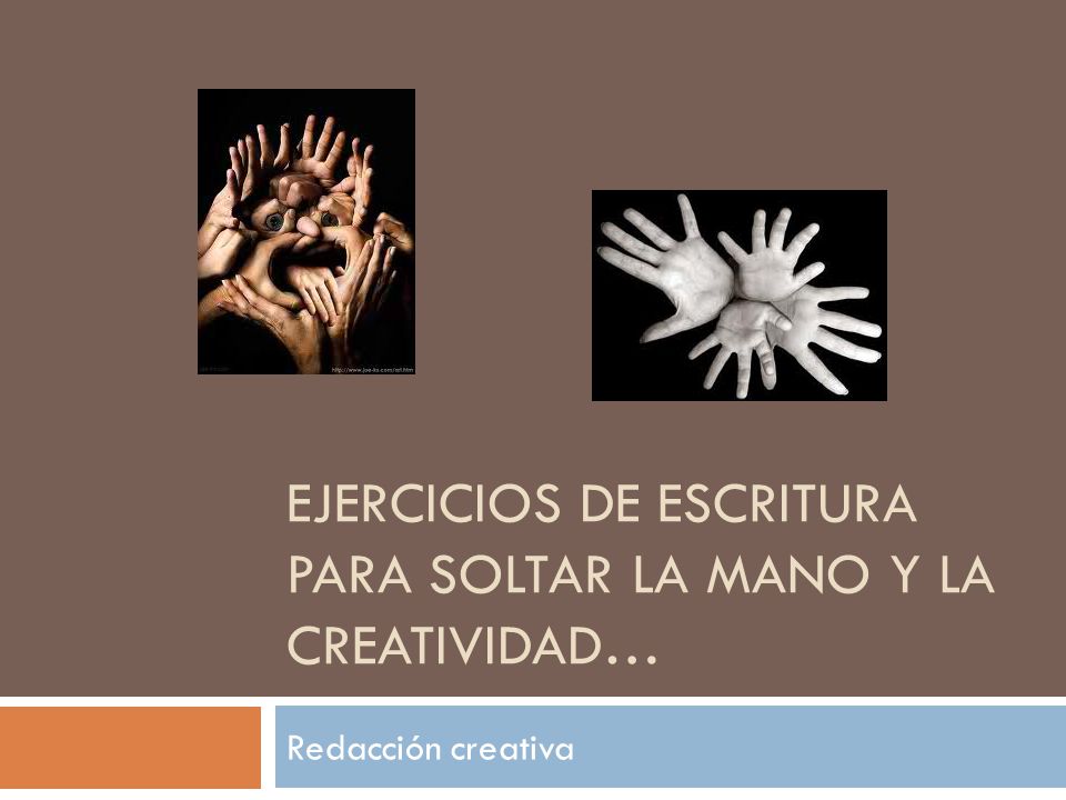 Ejercicios de escritura para soltar la mano y la creatividad…