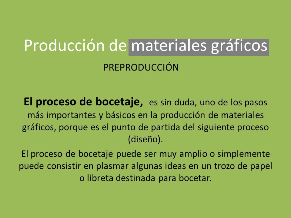 Producción de materiales gráficos