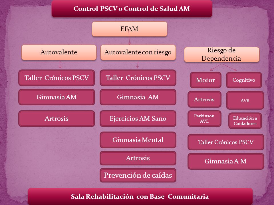 Prevención de caídas Control PSCV o Control de Salud AM EFAM