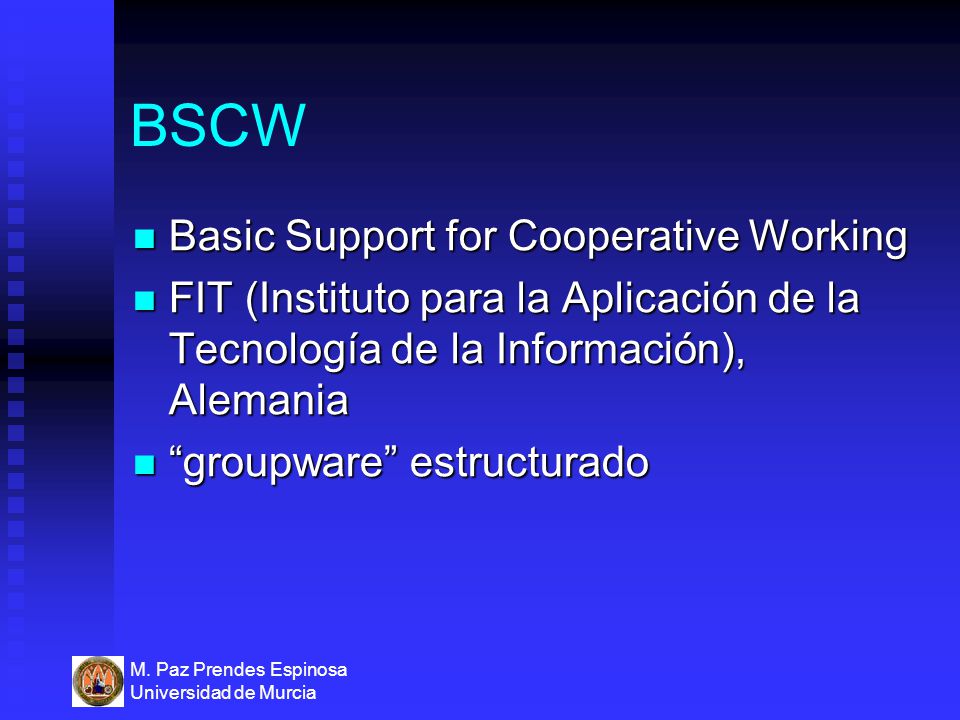 BSCW Basic Support for Cooperative Working