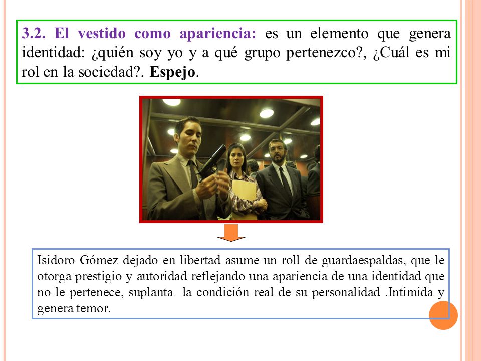 3.2. El vestido como apariencia: es un elemento que genera identidad: ¿quién soy yo y a qué grupo pertenezco , ¿Cuál es mi rol en la sociedad . Espejo.