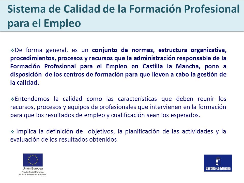 Sistema de Calidad de la Formación Profesional para el Empleo