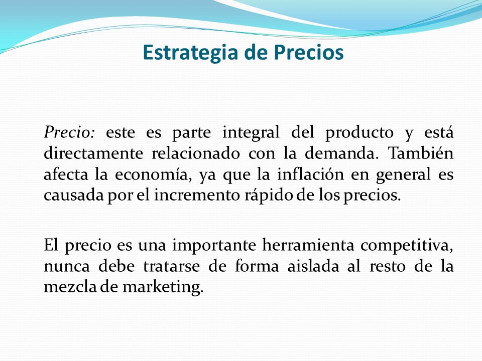 Estrategia de Precios